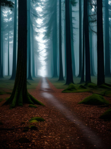 AI generated image for "The Forest of Lost Souls"