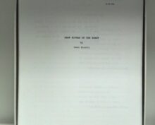 Throwback Thursday: Dark Rivers of the Heart, final draft manuscript